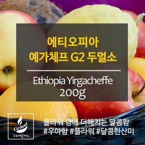 [갓볶은커피][원두] 에티오피아 예가체프G2 200g